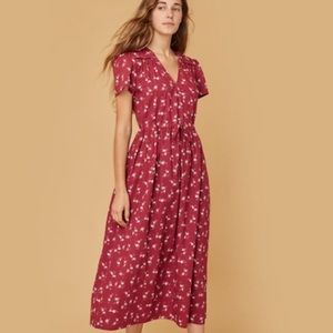 Red floral Christy Dawn Dress